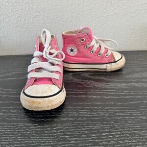 Pink Chuck Taylor All Star Converse High Top Shoe Sz 4 Little Toddler Girl Shoe